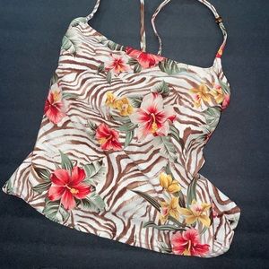 floral print bathing top